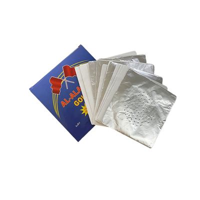 일회용 호카 알루미늄 엽서 50pcs / 패키지 틴 종이 8011 합금으로 만든 시샤