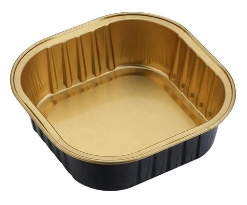 반려동물 식품 포장 용기 사각형 일회용 식료품 점심 상자 알루미늄 식품 용기