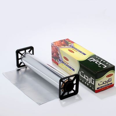 300mm Heavy Duty 8011 엠보스 컬러풀 키친 실버 알루미늄 엽 롤 포일링