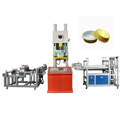 2023 년 5500 KG 자동 알루미늄 필름 식품 점심 상자 트레이 컨테이너 제조 기계