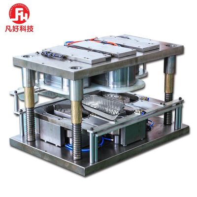 첨단 기술 알루미늄 식품 컨테이너 생산 라인 80-160pcs/min 2공허