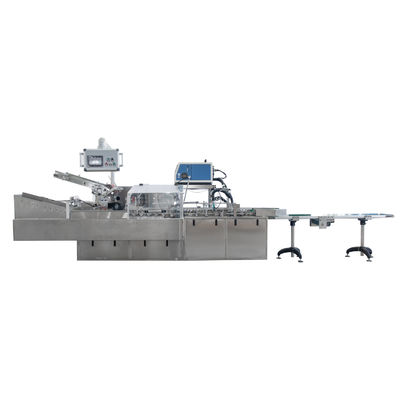 목재 재료 고속 완전 자동 알루미늄 엽지 카튼 박스 포장 기계 1.5KW