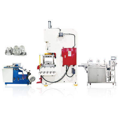 7.5KW 메인 모터 파워 알루미늄 식품 컨테이너 제조 기계와 자동 폐기물 기계