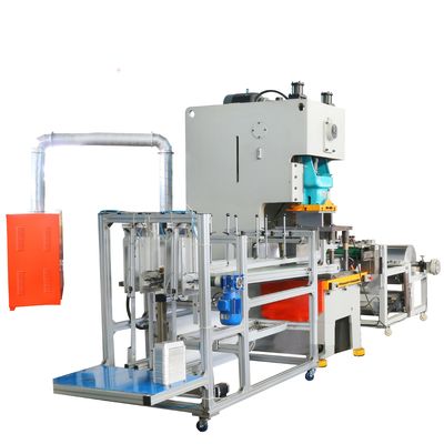 Semi Auto 알루미늄 엽 식품 트레이 컨테이너 만드는 기계 240mm 슬라이드 스트로크