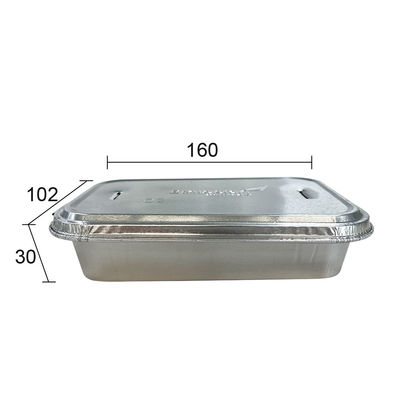 일회용 BBQ 컨테이너 알루미늄 필름 점심 상자