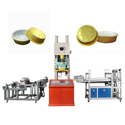 자동 알루미늄 엽 트레이 만드는 기계 펀칭 Max.Material 너비 750mm OEM