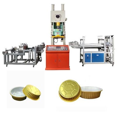 자동 알루미늄 엽 트레이 만드는 기계 펀칭 Max.Material 너비 750mm OEM