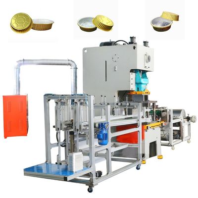 모터 전력 7.5KW 알루미늄 필름 일회용 가져가기 점심 상자 접시 컨테이너 만드는 기계